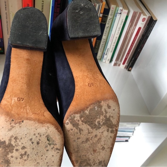 Maryam Nassir Zadeh Maryam Pump in Navy Suede 40 - Picture 7 of 9